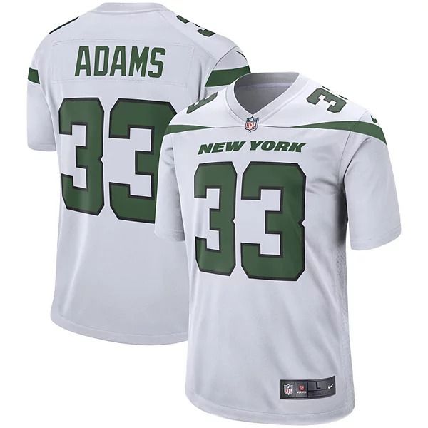 Men New York Jets 33 Jamal Adams Nike White Game NFL Jersey
